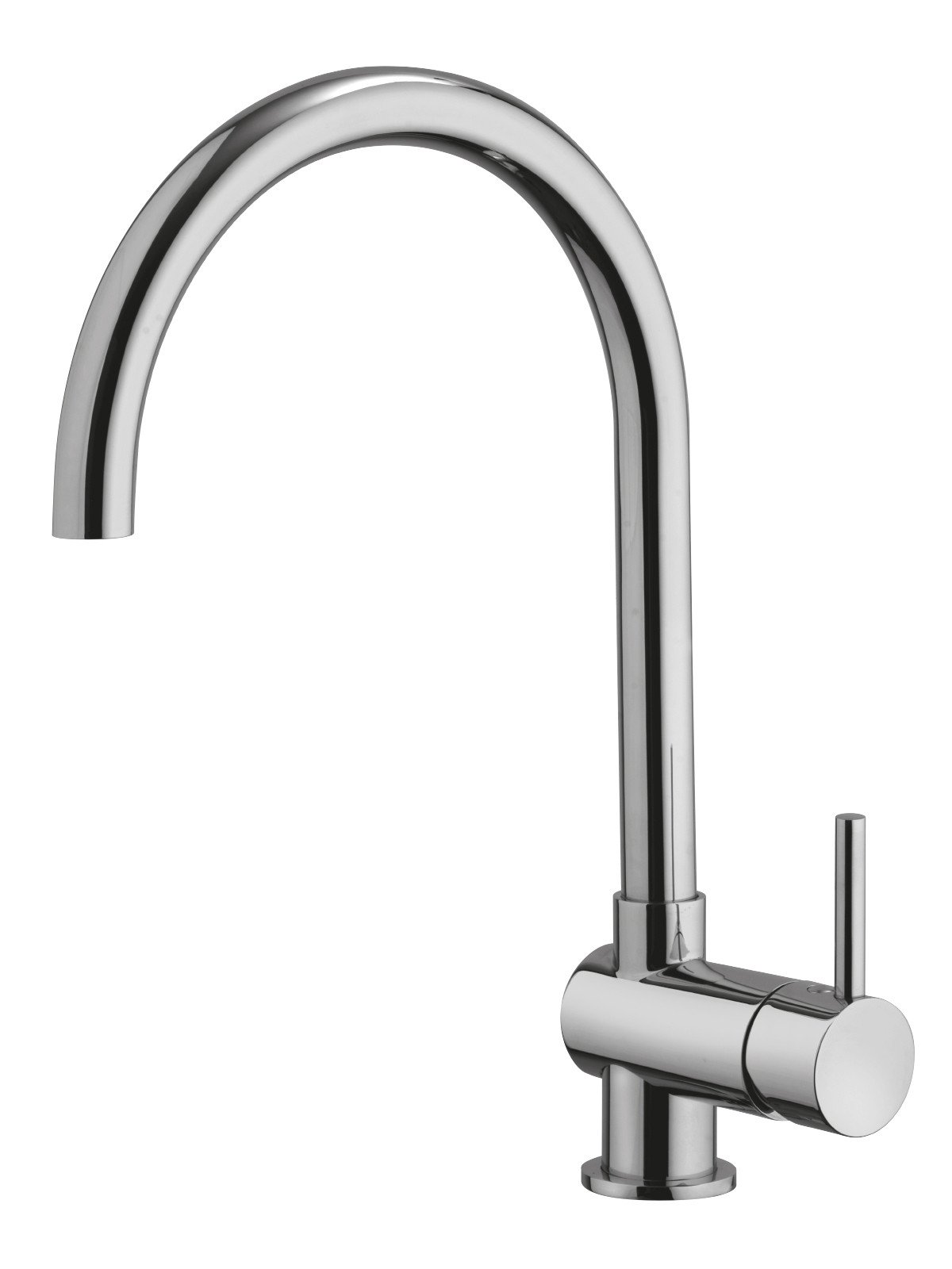 Single-lever washbasin mixer only with operating control