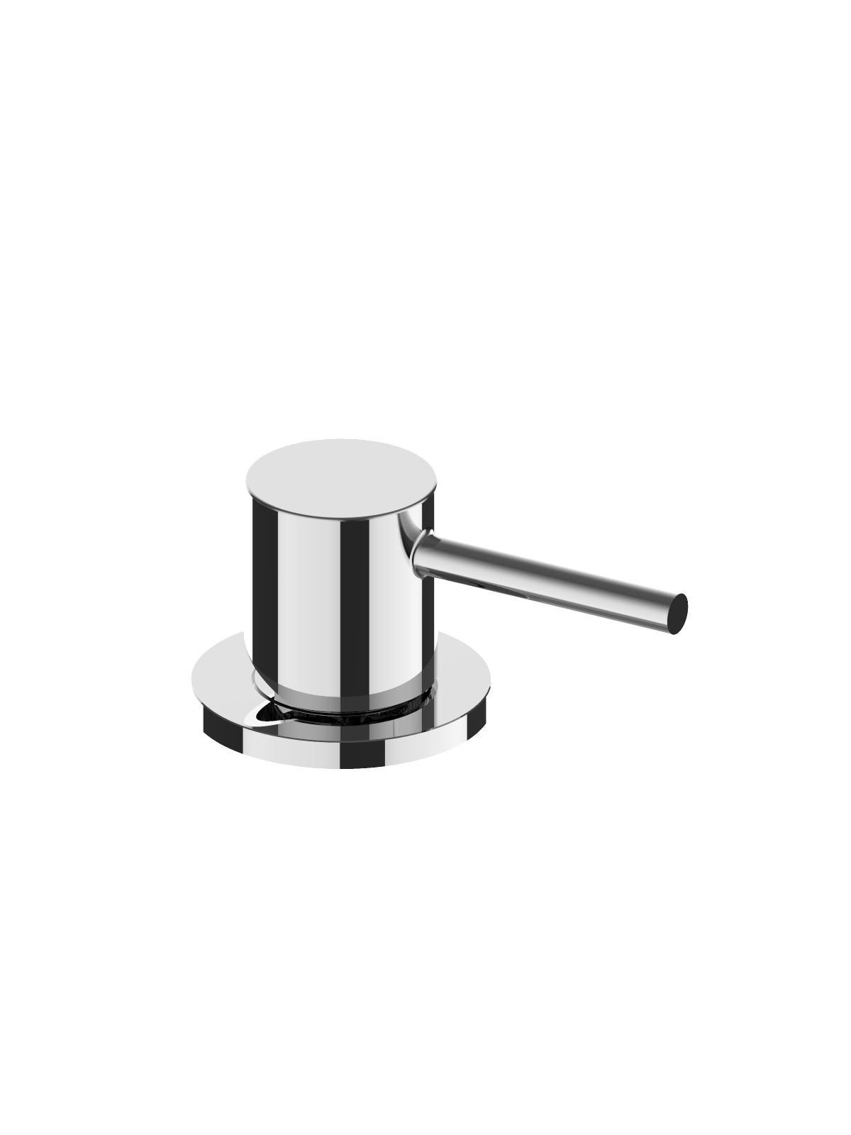 Single-lever washbasin mixer only with operating control