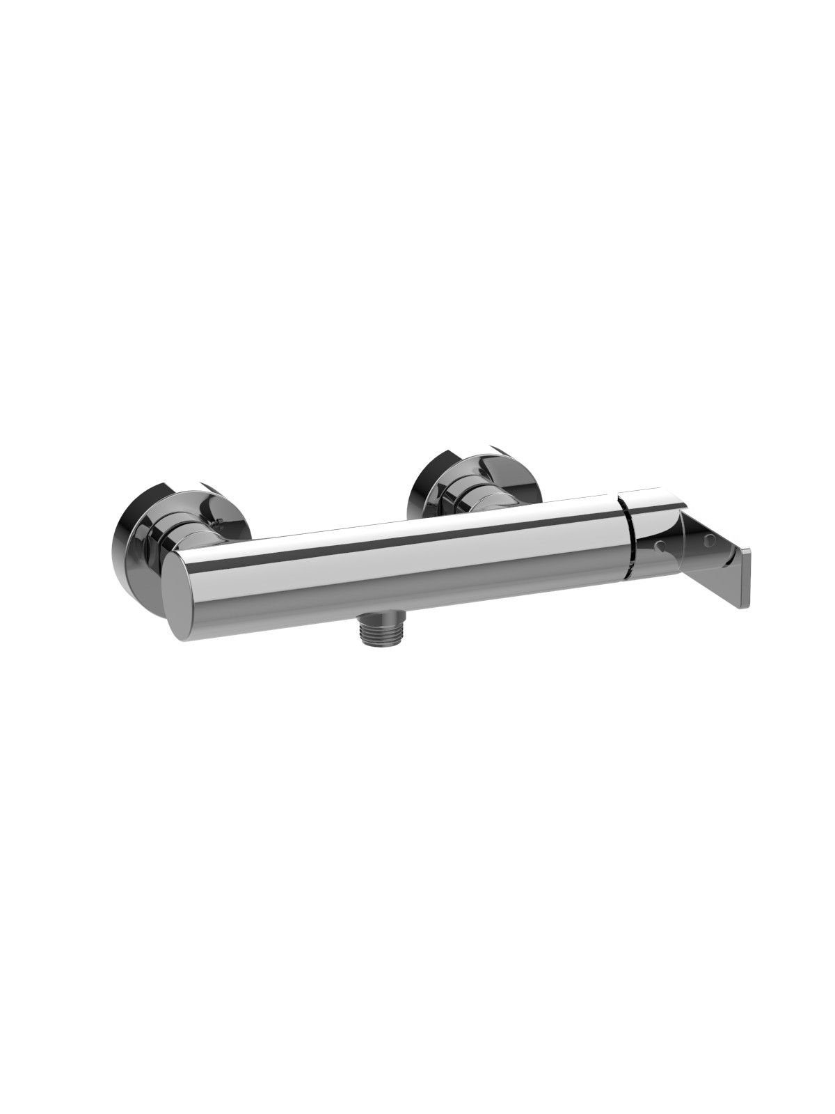 External single-lever shower mixer with 1/2p lower connection