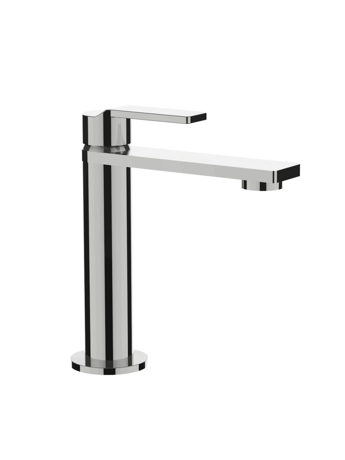 Single-lever washbasin mixer without pop-up waste