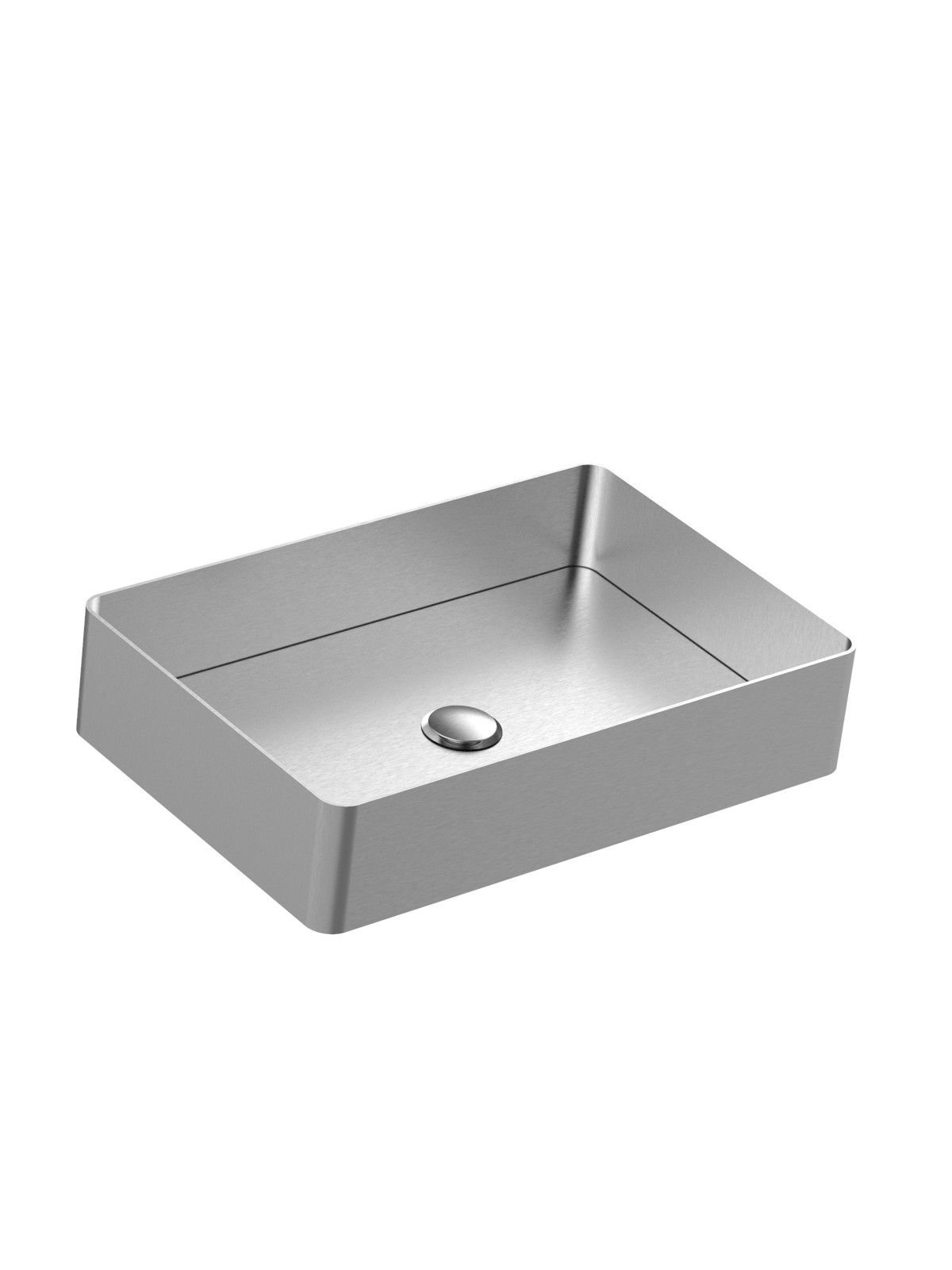 400x600 mm Countertop basin with universal push drain