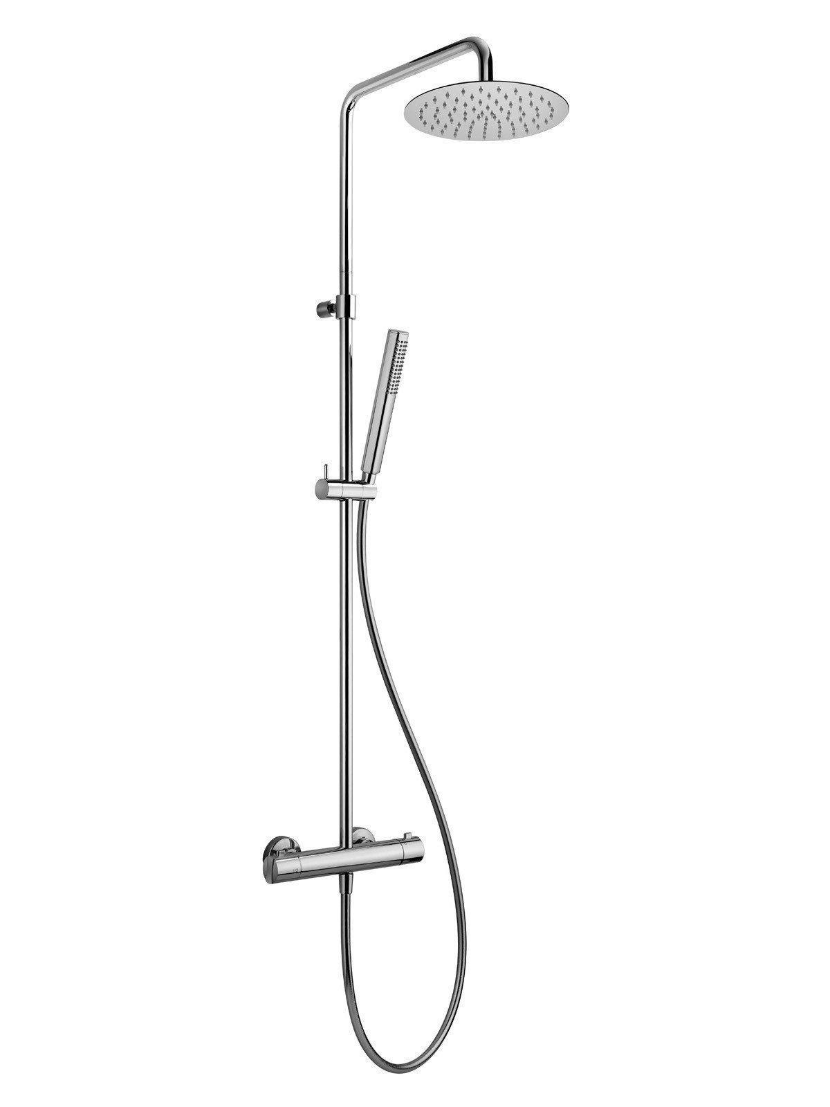 External part of shower mixer, cold water body, diverter, column