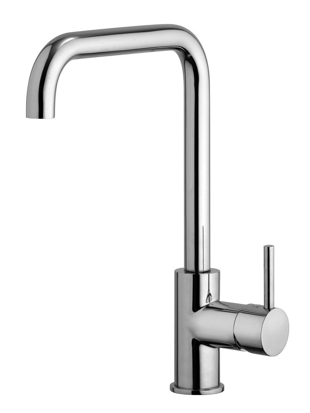 High version single-lever sink mixer with swivel spout