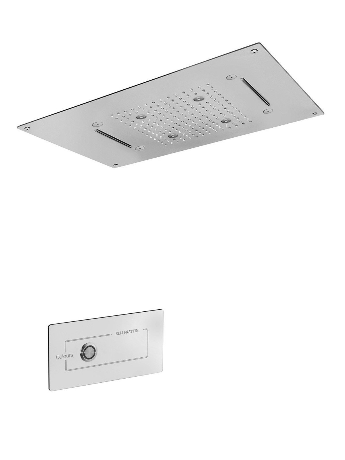 Stainless steel anticalcareous ceiling mounted shower 3 function